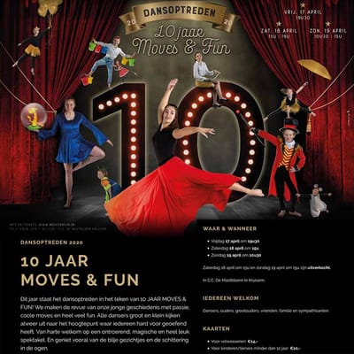 Crossmedia campagne voor dansschool - Website Creatie