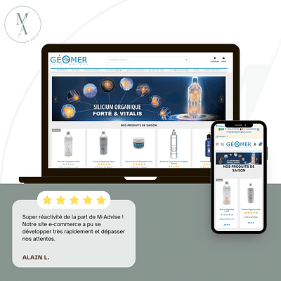 E-Commerce Laboratoire Géomer - Marketing