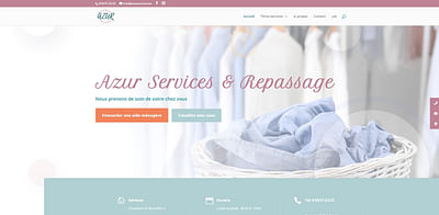 Azur Services et Repassage - Titres-Services - Création de site internet