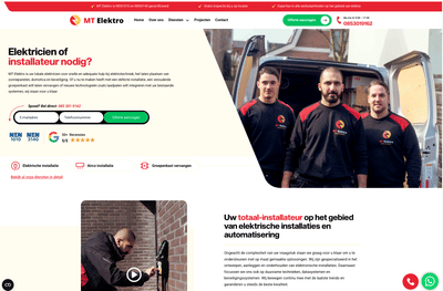 MT Elektro - Website en Lead generatie - Marketing