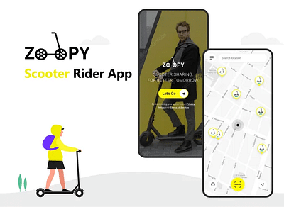 Zoopy Scooter Rider Apps Portfolio - Web Application