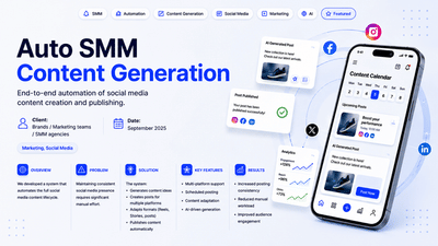 Auto SMM Content Generation - Marketing