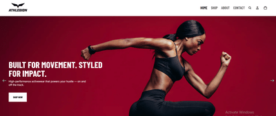 Athlegion - Premium Activewear Clothing Store - E-commerce