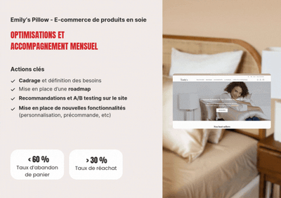 Personnalisation Shopify — Emily’s Pillow - E-commerce