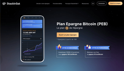 Plateforme grand publique pour la création d’un plan épargne bitcoin - Application mobile