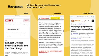 Launching a New Dog DNA Test in the U.S. Market - Public Relations (PR)