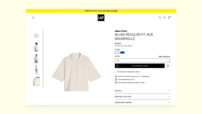 Langfristiger Shopify-Partner für L&T – Conversion & UX im Fokus - E-commerce