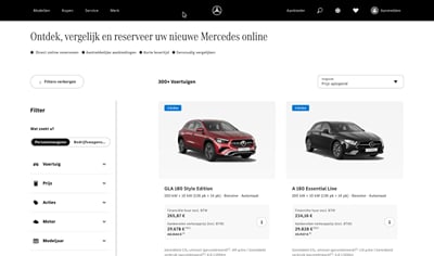 Mercedes-Benz: digitale lanceringen en stockwebsite Benelux - Online Advertising