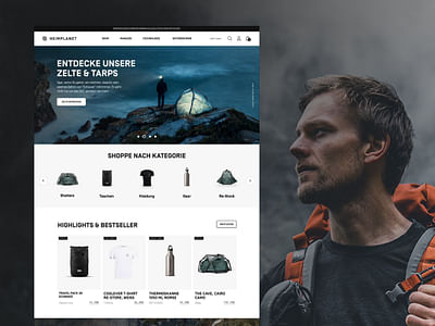 Brand-Commerce mit Shopify für Heimplanet - Webseitengestaltung