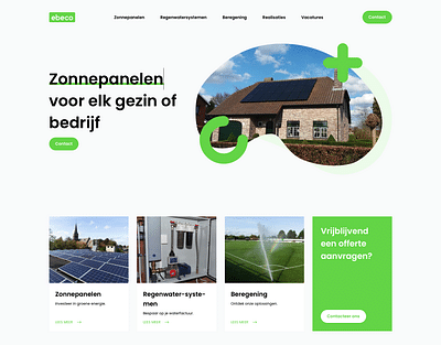 Een frisse website voor een milieubewust bedrijf - Website Creatie