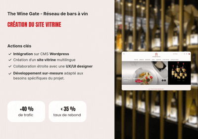 Création du site vitrine The Wine Gate 🍷 - Création de site internet