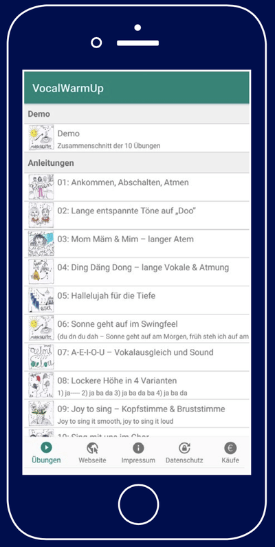 VocalWarmUp - Mobile App