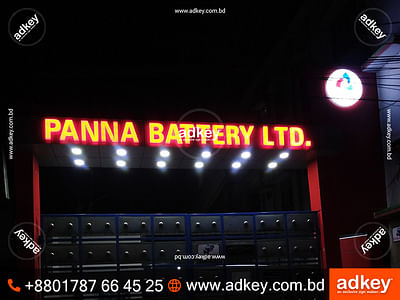 LED Acrylic Letter Sign Board 🔋🌟 - Advertising