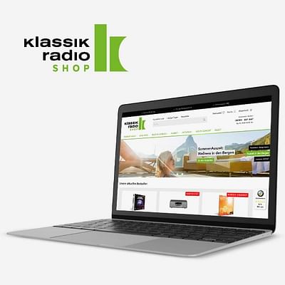 Klassik Radio Webshop - Diseño Gráfico