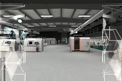 Maschinen für Vertrieb in VR simuliert - Software Entwicklung
