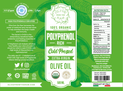 Olive from the Raw - Label e packaging design - Fotografia