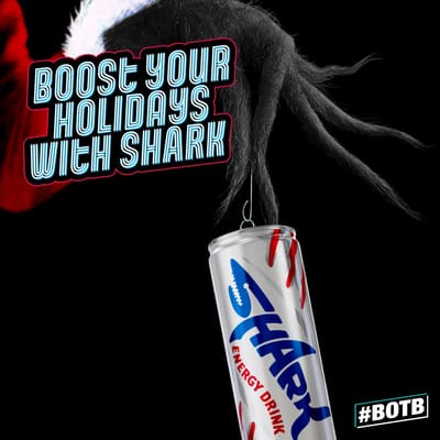SHARK Energy Drink Christmas Campaign 2023 - Digitale Strategie