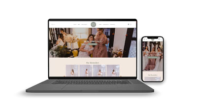 Bridal Gown E-Commerce Website - Webseitengestaltung