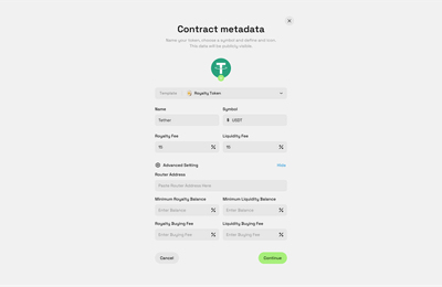 No-Code Token Creation & Management Platform - Développement Blockchain
