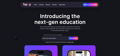 Website, TapUp - E-commerce