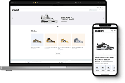 Marketplace For Reselling Limited Sneakers - Web Application
