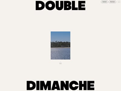 Double Dimanche, site Webflow d'un groupe de restaurants à Hossegor - Création de site internet