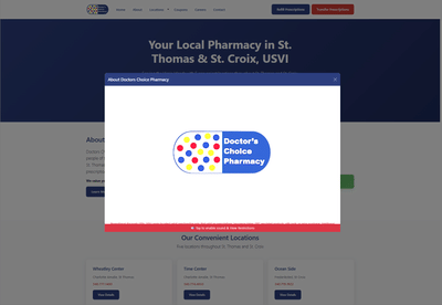 Doctor's Choice Pharmacy — Multi-Location Website + Google Ads - Website Creatie
