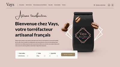 Vays artisan torréfacteur - Webseitengestaltung