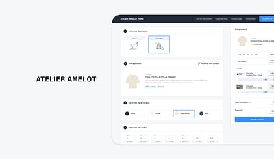 Application métier - Atelier Amelot - Application web