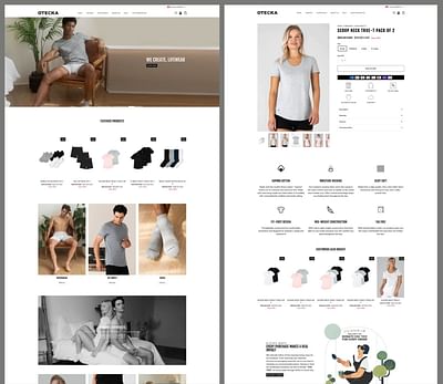 OTECKA E-COMMERCE STORE - Website Creatie