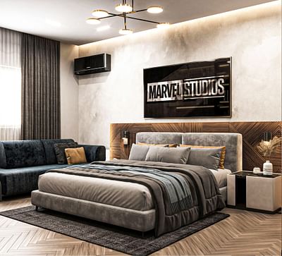 Luxury modern boyroom design - 3D