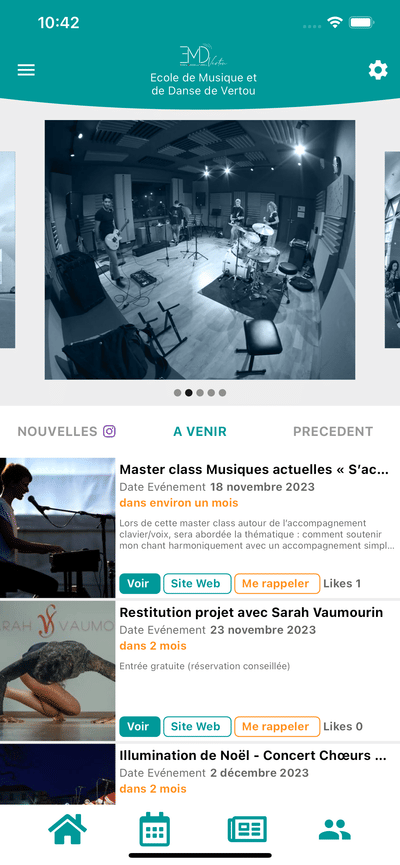 EMD Vertou - Ecole de musique et de danse - Mobile App
