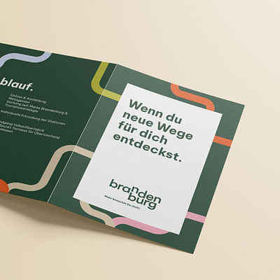 Nachhaltiger Tourismus in Brandenburg. - Grafikdesign