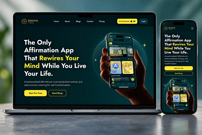 AI-Powered Personal Growth & Journaling Platform Landing page - Application web