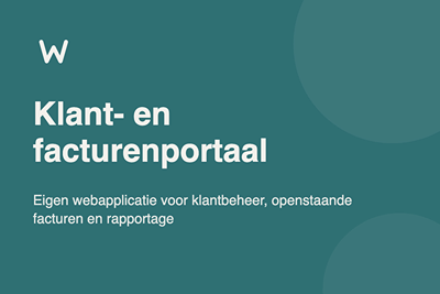 Klant- en facturenportaal met rapportage - Web Applicatie