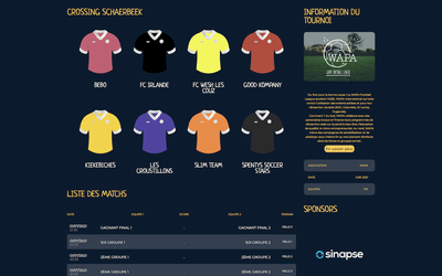 WAPA Football League - Création de site internet