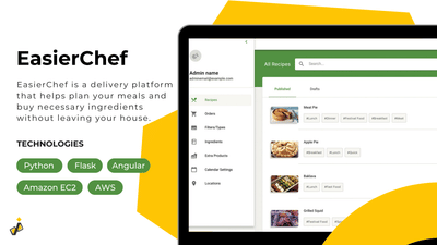 EasierChef — an online food ordering and delivery platform - Software Development