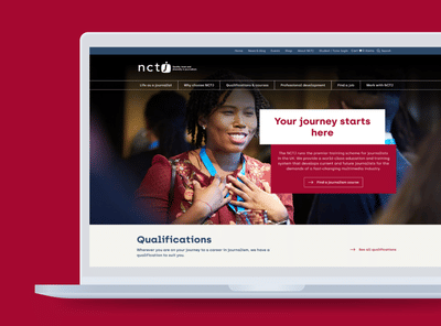 A new information hub for NCTJ - Création de site internet