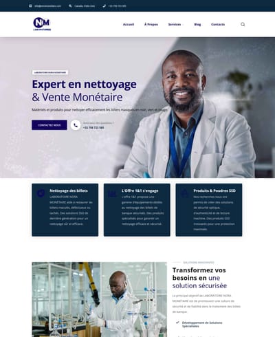 Refonte du site internet de NORA MONETAIRE - SEO