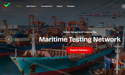 Maritime Testing Network - Website Creatie