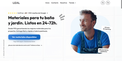 Materiales de Construcción Leal - Creación de Sitios Web