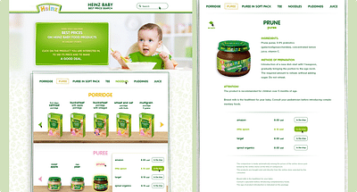 Promo catalog of children's products - Création de site internet