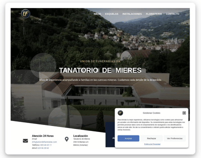 Union de Funerarias Web Design and SEO - Creación de Sitios Web