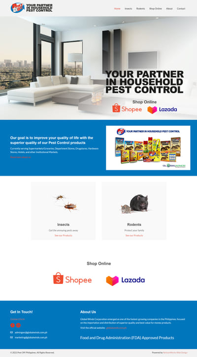 Pest Off! Website - Référencement naturel