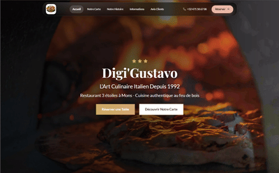 Site Vitrine pour un Restaurant Italien - Création de site internet