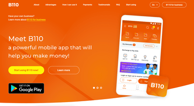 Bank B110 Banque en ligne - Création de site internet