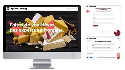 Campagne Cheese Expert pour RHF et ÉCOLES - Website Creation