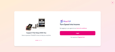 Rise P2P – Decentralized Peer-to-Peer Trading Platform - Développement Blockchain