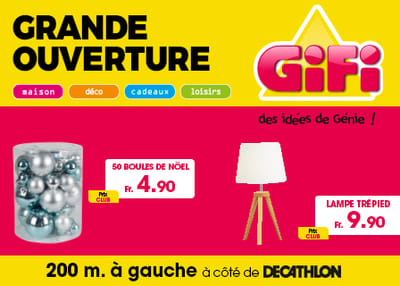 Campagne d'ouverture 1er magasin GIFI Suisse - Event