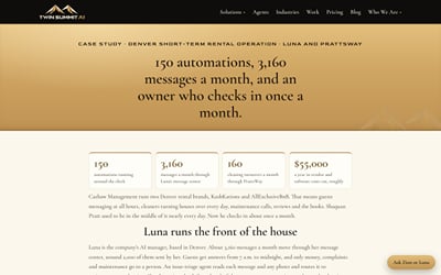 150 automations run a Denver rental company - Artificial Intelligence